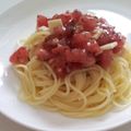 たるp's cooksnap of when they made 冷製パスタ　トマト＆バジル.