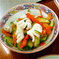 Ma＊Chan's cooksnap of when they made いかときゅうりの酢の物♬.