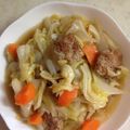 こおならはいか's cooksnap of when they made 肉だんごとキャベツのスープ煮♪.