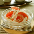 ちょこ０１７'s cooksnap of when they made 新玉ねぎで♪トマトとしらすのマリネ.