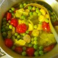 しゅうゆうけいはる母's cooksnap of when they made グリーンピースとレタスのスープ煮.