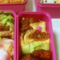 Ｃｈｉｌｄ's cooksnap of when they made 簡単☆卵焼きそば巻き♪.