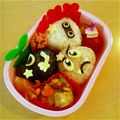 ネピこ's cooksnap of when they made クリボー＆ゲッソー＆キラーおにぎり弁当.