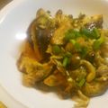 olive11's cooksnap of when they made 豚バラとナスのガーリックたれマヨ焼き.