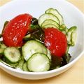 渋メガネ's cooksnap of when they made トマトときゅうりのさっぱり酢和え☆.