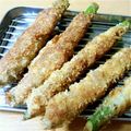 ぱるぱるる's cooksnap of when they made アスパラの肉巻きフライ.