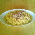 くらちょむ's cooksnap of when they made 混ぜるだけ！梅ツナマヨパスタ.
