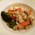 美味しい物作りたい's cooksnap of when they made 鮭ときのこのアクアパッツア風.