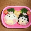 akilarry's cooksnap of when they made 簡単‼はなかっぱ♡キャラ弁♡.