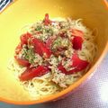 yuuchanmam's cooksnap of when they made 手抜きのママランチ★トマトの冷製パスタ.