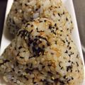 愛うらら's cooksnap of when they made ごまたっぷりしょうゆかつおむすび.