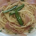 とももグラタン's cooksnap of when they made きぬさや＆生ハムのシンプルパスタ♪.