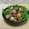 クックI7I5L1☆'s cooksnap of when they made お弁当にも♬玄米甘酒で彩り甘辛肉団子.