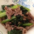 ガッツキ虫's cooksnap of when they made 牛肉と小松菜炒め.