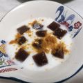 くむちん's cooksnap of when they made ヨーグルトと羊羹？！でも不思議美味しい♡.