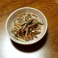 おい's cooksnap of when they made 塩昆布の黒ごまごぼうサラダ.
