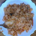 かゆき姉's cooksnap of when they made 沢庵キムチのチャーハン.
