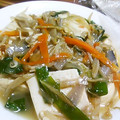 ユーロン's cooksnap of when they made 豆腐とニラの中華炒め.