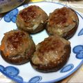 mii9171's cooksnap of when they made ✿しいたけの肉詰め～味噌チーズVer～✿.