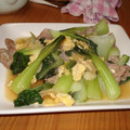 さやさや０２２４'s cooksnap of when they made フワフワ卵のチンゲン菜の炒め物　上海風.