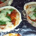 nyaichan's cooksnap of when they made 餃子の皮で簡単おつまみ(2)一口ピザ.