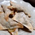 zhengui537's cooksnap of when they made パリパリ☆納豆のワンタン包み焼き.