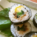時花菜's cooksnap of when they made からしめんたいのり巻き.