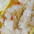 たぬたぬママ's cooksnap of when they made 桜えび・青のりのおいなりさん風おにぎり▲.