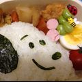 ナンナク's cooksnap of when they made スヌーピー☆簡単キャラ弁当.
