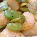 *うさーぎ*'s cooksnap of when they made そら豆と新ジャガイモのガーリックロースト.