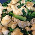 エフティ's cooksnap of when they made ◆小松菜と鶏肉の豆板醤炒め.