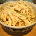 kusumasu's cooksnap of when they made うどとささみの胡麻マヨ和え.
