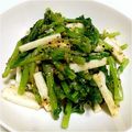 プースー's cooksnap of when they made 大根菜と長芋の からしゴマ酢みそ和え.