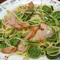 こむぎっちち's cooksnap of when they made こごみ パスタ.