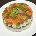 ぺこ＊＊＊'s cooksnap of when they made ひな祭り♡簡単！彩りちらし寿司ケーキ.