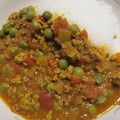 奈緒吉's cooksnap of when they made グリンピースと挽肉の★本格キーマカレー★.