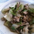 しらぽっち's cooksnap of when they made レタスと舞茸とにんにくのお醤油炒め！.