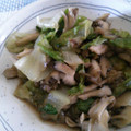 しらぽっち's cooksnap of when they made レタスと舞茸とにんにくのお醤油炒め！.