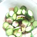☆しいたんママ☆'s cooksnap of when they made ハムときゅうりのさっぱり和え.