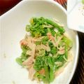 ★銀時★'s cooksnap of when they made 菜の花＆カニカマの辛子味噌和え♡.
