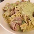 はむはむじ's cooksnap of when they made 鶏肉とアボガドの豆乳クリーミーパスタ.