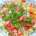ﾅｺﾎﾟﾝ嫁's cooksnap of when they made ウマウマ☆うどんピザ☆.