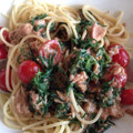 ちゃる7215's cooksnap of when they made ＊おかひじきとトマトの冷製和風パスタ＊.