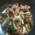 そう１'s cooksnap of when they made 牛肉のオイスターソース炒め.