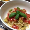 ジンジン38's cooksnap of when they made トマトとアボカドのバジル冷製パスタ。.