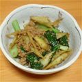 inakayo's cooksnap of when they made 小松菜とゴボウの栄養満点丼！.