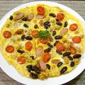 ヌーシ's cooksnap of when they made クミン香る♪ミックスお豆の彩りオムレツ.