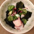 Ｙayoi's cooksnap of when they made 蛸と胡瓜、ワカメの酢の物.
