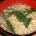mikiha5's cooksnap of when they made ＊減塩＊ニラと揚げ玉の味噌汁＊.
