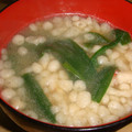 mikiha5's cooksnap of when they made ＊減塩＊ニラと揚げ玉の味噌汁＊.